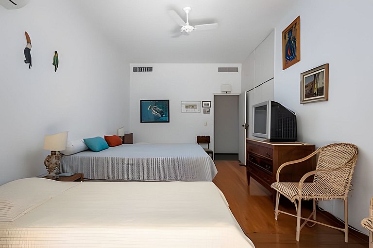 ADV005 Grande cobertura pra 8 na praia de Ipanema