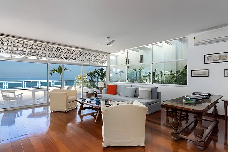 ADV005 Grande cobertura pra 8 na praia de Ipanema