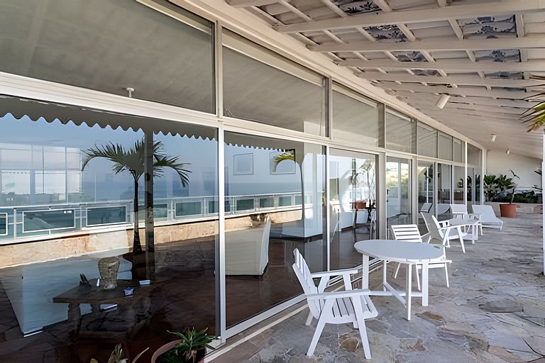 ADV005 Grande cobertura pra 8 na praia de Ipanema