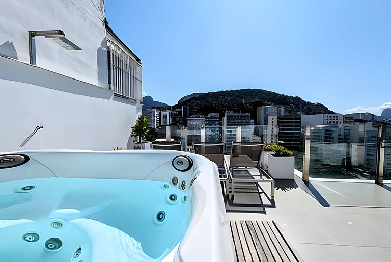 ADV011 Cobertura 2 quartos perto praia de Ipanema