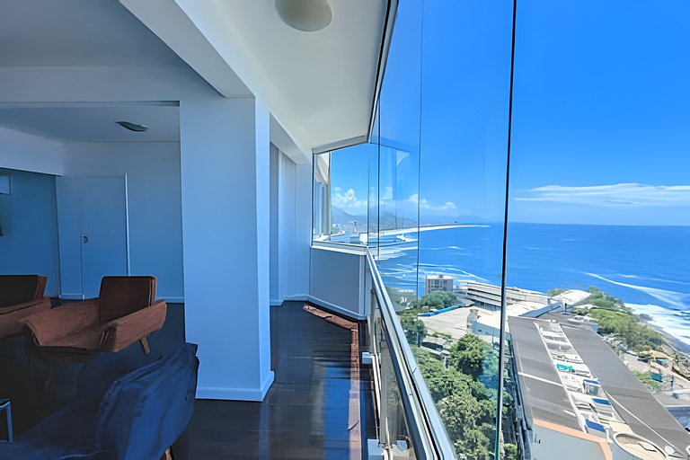 ADV010 Loft com 2 suítes e vista panorâmica do Rio