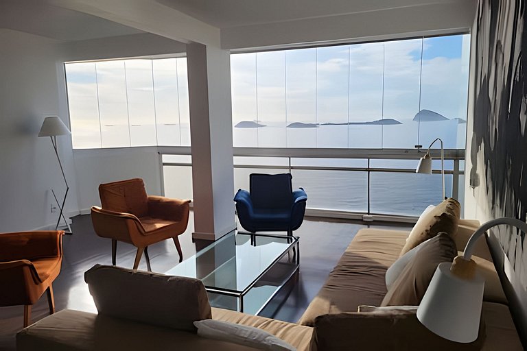 ADV010 Loft com 2 suítes e vista panorâmica do Rio