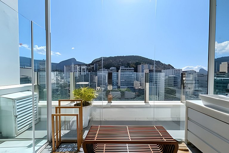 ADV011 Cobertura 2 quartos perto praia de Ipanema