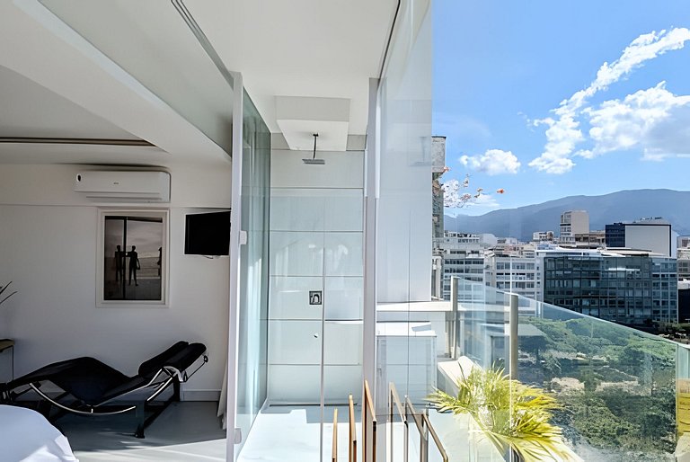 ADV011 Cobertura 2 quartos perto praia de Ipanema