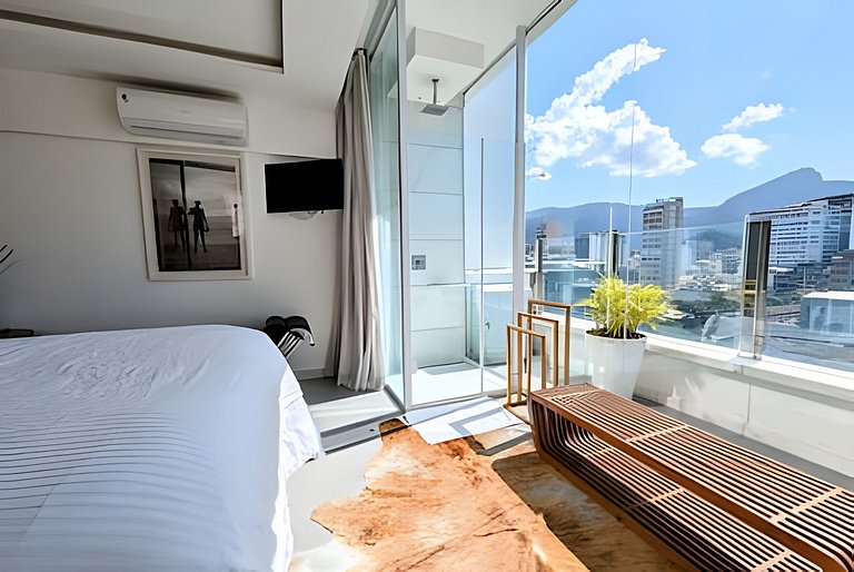 ADV011 Cobertura 2 quartos perto praia de Ipanema