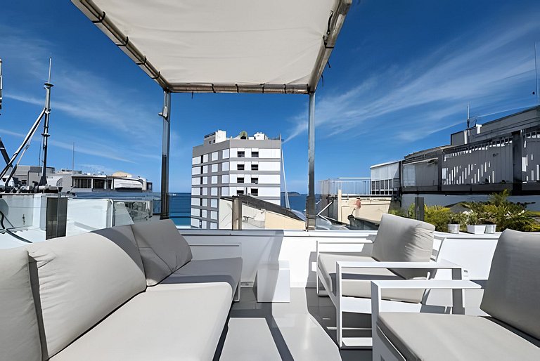 ADV011 Cobertura 2 quartos perto praia de Ipanema