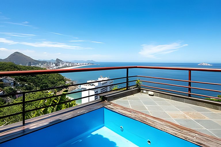 ADV007 Villa para 7 com vista 360° de todo o Rio