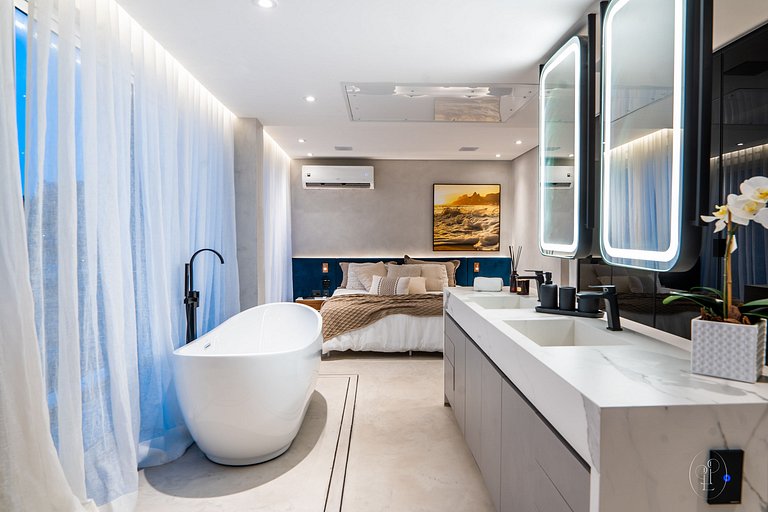 ADV006 Charmosa cobertura com vista mar no Vidigal