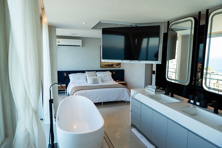 ADV006 Charmosa cobertura com vista mar no Vidigal