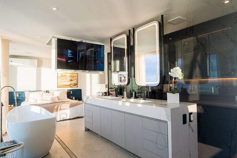 ADV006 Charmosa cobertura com vista mar no Vidigal