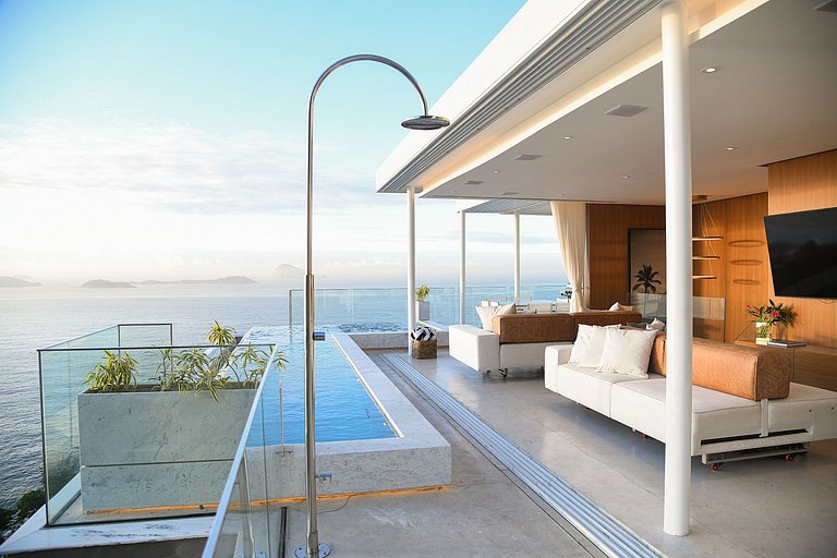 ADV010 Loft com 2 suítes e vista panorâmica do Rio