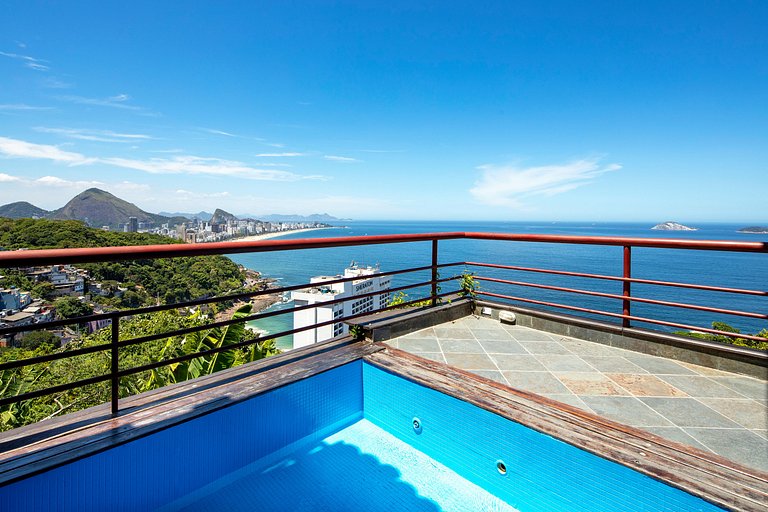 ADV007 Villa para 9 com vista 360° de todo o Rio