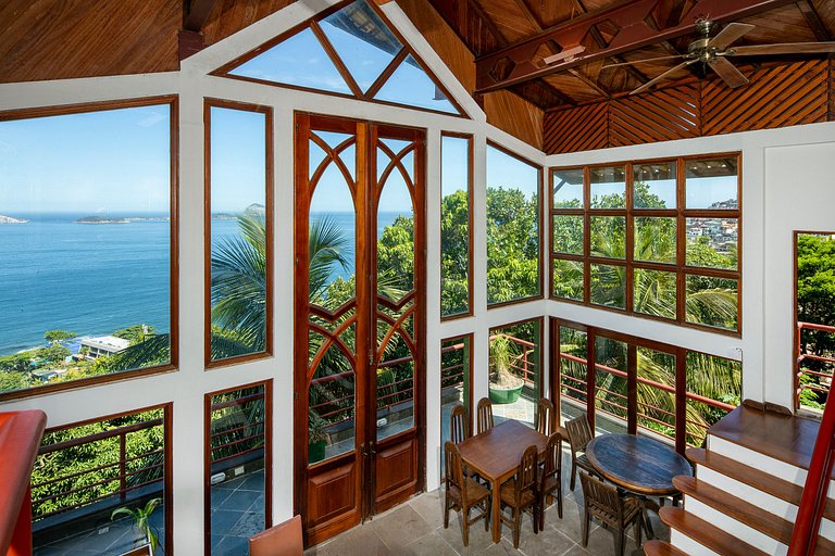 ADV007 Villa para 9 com vista 360° de todo o Rio